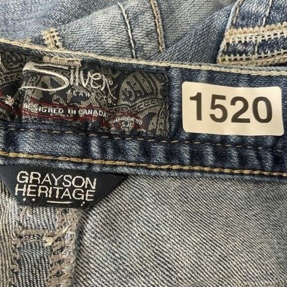 Silver Jeans Grayson Heritage Stretch Western Glove Works Jeans Men Size 34x34 - Picture 4 of 12